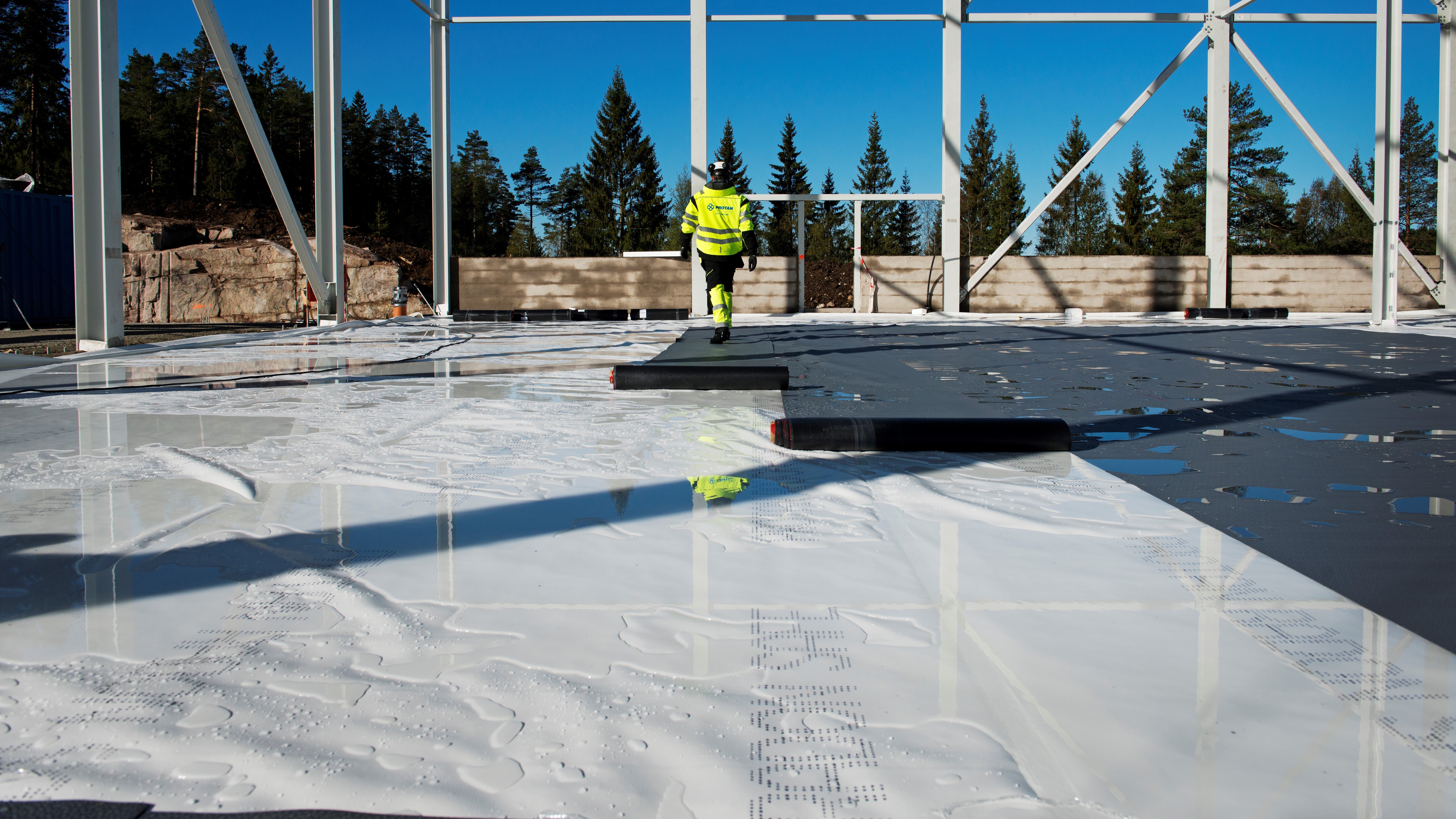 Montage af radonmembran